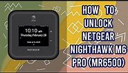 How to Unlock Netgear Nighthawk M6 PRO MR6500 by imei code, fast and safe, bigunlock.com