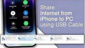 How to Share iPhone Internet Connection with PC via USB Cable