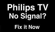 Philips TV No Signal - Fix it Now