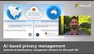 Microsoft Priva | AI-based privacy management for Microsoft 365