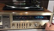 Fisher MC-4530 Turntable Stereo Cassette Tape Record Player Audio Component System