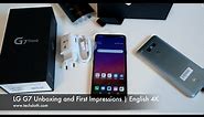 LG G7 Unboxing and First Impressions | English 4K