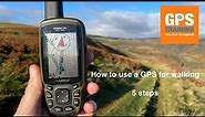 How to use a Garmin GPS for walking - 5 steps