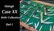 Vintage Case XX Knife Collection - Part 1 - 1940s to 1970 pocket knives Barlow, Canoe, Copperhead