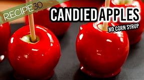 How to make candy apples without corn syrup, a Halloween Special