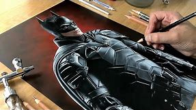 Drawing The Batman (Robert Pattinson) - Time-lapse | Artology