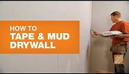 How To Tape and Mud Drywall (Reduce Sanding Time) | The Home Depot Canada