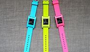 Pebble's smartwatch now comes in pink, blue and neon green