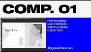 How to design websites with the Golden Canon Grid (NOT GOLDEN RATIO)