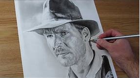 Pencil Drawing of Indiana Jones