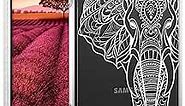 Topgraph Case Compatible for Samsung Galaxy S23 Ultra Cute Clear for Women Girly Designer Girls, Transparent Phone Case Design Compatible with Samsung Galaxy S23 Ultra (Beautiful Elephant Line Art)