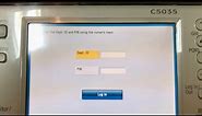 how to Set dept id password on Canon iR advance C5045, C5240, c5035, c5251