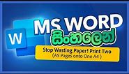 Stop Wasting Paper! Print Two A5 Pages onto One A4 - Step-by-Step Guide