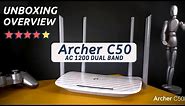 TP-Link Archer C50: Review, Unboxing, Set-up with Tether app (English)