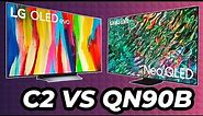 LG C2 VS Samsung QN90B — Who's the Champion?