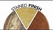 Textured and Colored Wood Stain Finish