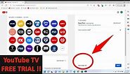 Tutorial How to Get Free Trial YouTube TV