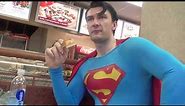 Eating Pizza With Superman