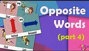 20 Antonyms | Opposite words (part 4) | English learning