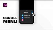 Scroll Menu Animation - Adobe Xd Tutorial