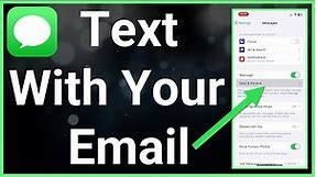 How To Send Text Message Using Email On iPhone