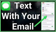 How To Send Text Message Using Email On iPhone