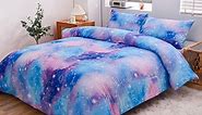 NTBED Tie Dye Constellation Ombre Comforter Set Full Gradient Galaxy Bedding Set Blue Purple