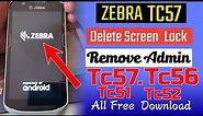 How to get to Recovery Hard Reset Zebra TC57,TC56. Delete Pin, Pattern, Password Lock, Admin lock.