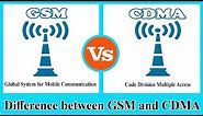 GSM vs CDMA - Difference between CDMA and GSM