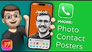 How to Create Personalised Photo Contact Posters on iOS 17