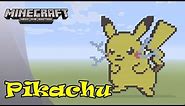 Minecraft: Pixel Art Tutorial and Showcase: Pikachu (Pokemon)