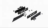 Japanese Higonokami Razor Button Lock Folding Pocket Knife for Men or Women, EDC Tool Camping Outdoor Knives with Pocket Clip，3.2" 10Cr15CoMoV Blade and Micarta Handle Hydra-04G