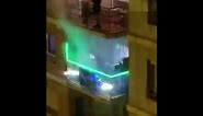 DJ blasts Caramelldansen on a Balcony [FULL, HD]