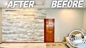 How To Install Rustic Accent Wall Paneling : DIY FARMHOUSE DECOR