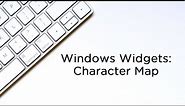 Windows Widgets - Character Map | Technology Education