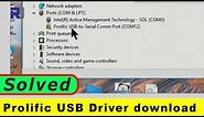 Prolific USB Windows 8.1 and Windows 10 driver issue resolved - Robojax