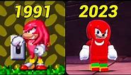 Evolution of Knuckles as a playable character