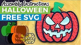 Halloween Pumpkin Layered SVG | Assembly Instructions