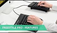 Kinesis Freestyle Pro Keyboard Features