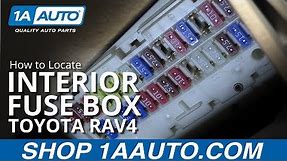 How to Locate Interior Fuse Box 05-16 Toyota RAV4