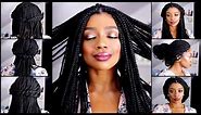10 quick and easy box braid hairstyles | how to style box braids