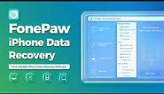 Recover deleted data from iOS device, iTunes, and iCloud - FonePaw iPhone Data Recovery