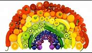 Colors of the Rainbow with Real Fruits and Vegetables
