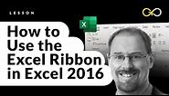 How to Use the Excel Ribbon | Excel 2016 Tutorial