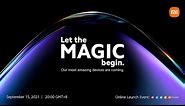 Xiaomi Product Launch September 2021