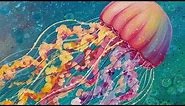 Jellyfish Acrylic Painting Tutorial Ocean Sea Life LIVE Beginner Lesson