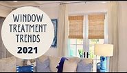 Window Treatment Trends 2021- Window Treatment Ideas for Living Room, Bedroom & Kitchen