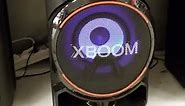 LG XBOOM RN 7 HIGH POWER TOWER PARTY SPEAKER BUTTON STARTUP + PARTYLIGHT