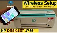 HP DeskJet 3755 Wireless Setup, Connect to WiFi, Setup iPhone.