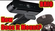 How to Screw Logitech Brio Webcam on a Tripod Mount | #HOWTO #LOGITECH #BRIO